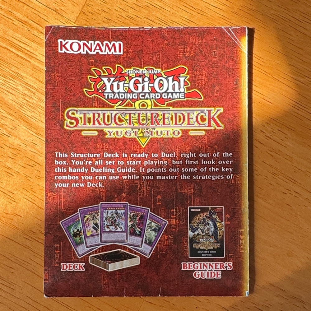 Yu-Gi-Oh! Structured Deck trading card game information booklet w/poster on back